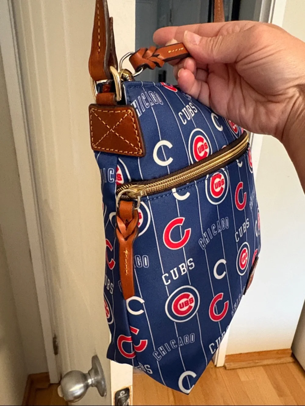Dooney And Bourke Chicago Cubs Shoulder Bag Blue MLB Officially
Licensed. NWOT. - Picture 4 of 11